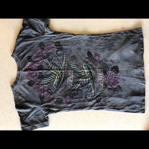 Sinful rhinestone tee